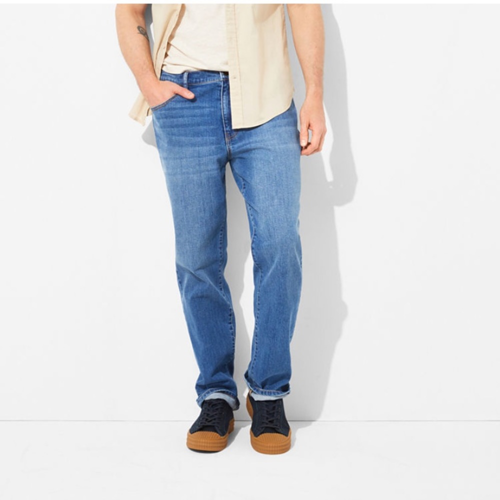 Mutual‎ weave stretch mens athletic fit jeans